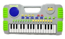 TESTADO Raro Vintage Kawasaki Música Piano Teclado Alça Crianças 32 Teclas Verde 14" comprar usado  Enviando para Brazil