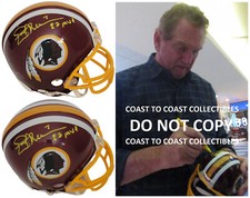 Mini capacete de futebol americano assinado por Joe Theisman Washington Redskins prova autografada comprar usado  Enviando para Brazil