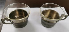 Teegläser zinneinsatz 2 gebraucht kaufen  Timmendorfer Strand