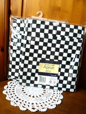 Checkered chef aprons for sale  WATFORD