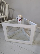 Triangular lacquered white for sale  SKIPTON