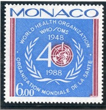 STAMP / TIMBRE DE MONACO N° 1636 ** ORGANISATION MONDIALE DE LA SANTE comprar usado  Enviando para Brazil