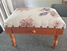 Vintage upholstered footstool for sale  NEWCASTLE