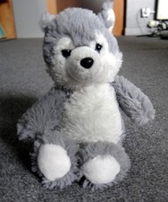 Peluche chien loup d'occasion  Pont-l'Abbé-d'Arnoult
