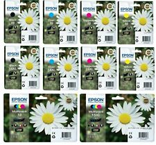 Cartuchos de tinta genuínos originais Epson 18 18XL BCMY margarida *LOTE* comprar usado  Enviando para Brazil