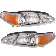 Faróis laterais de motorista e passageiro para Ford Escort 1997-2002 halogênio com lâmpada/s comprar usado  Enviando para Brazil