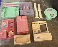 Usado, MOBÍLIA PARA CASA DE BONECAS ANOS 90, PEÇAS, 1994 Appel Casa de Bonecas Rara EUA comprar usado  Enviando para Brazil