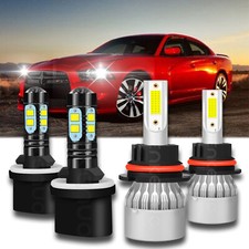 Usado, For Ford Mustang LED Headlight Bulbs Hi/Lo Beam+Fog Light Bulbs Combo Kit comprar usado  Enviando para Brazil