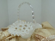 Vintage fenton white for sale  Gifford