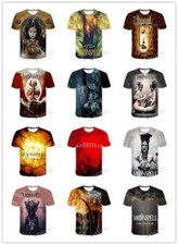 Camisetas femininas/homens MOONSPELL ROCK estampa 3D moda casual manga curta comprar usado  Enviando para Brazil