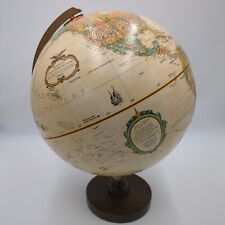 Mesa de escritorio vintage de 16"" de altura Replogle 12"" de diámetro clásico mundial marrón globo segunda mano  Embacar hacia Argentina