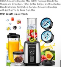 Liquidificador KOIOS Smoothie, Max 1000w liquidificador pessoal para shakes e smoothies, 12P, usado comprar usado  Enviando para Brazil