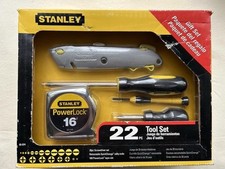 Conjunto de ferramentas Stanley 22 peças - 20 chaves de fenda faca utilitária fita regra medidor novo na caixa  comprar usado  Enviando para Brazil