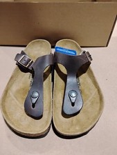 Usado Como Novo_BIRKENSTOCK Gizeh Couro Oleado Habana Couro Oleado 38 (EUA comprar usado  Enviando para Brazil