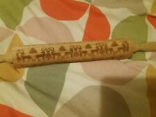 Wooden embossed rolling for sale  HUNTINGDON