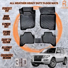 Forros de tapetes de assoalho de carro 3D compatíveis com Mitsubishi Pajero 2018-2021 todas as estações resistentes comprar usado  Enviando para Brazil