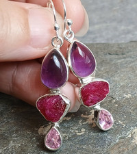 925 silver amethyst for sale  UK