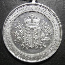 Medallion 1902 coronation for sale  WORTHING