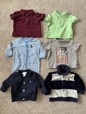 Usado, Lote 6 Polo Ralph Lauren Bebê Menino 3 Meses Camisa Polo Jaqueta de Veludo Cardigã 3M comprar usado  Enviando para Brazil