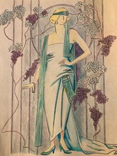 Dessin 1930 portrait d'occasion Dessin 1930 portrait d'occasion  Toulouse-