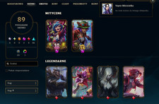 EUNE ACCOUNT LOL 555lvl 89 Skins ALL Champions league of legends , używany na sprzedaż  PL