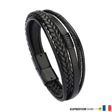 Bracelet homme cuir d'occasion  Saint-Denis
