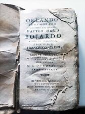 Libro orlando innamorato usato  Como