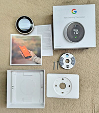 Google Nest Learning Termostato (3ª Generación), Acero Inoxidable, Excelente segunda mano  Embacar hacia Mexico