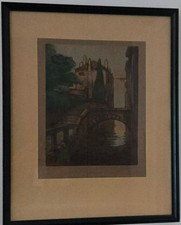 Aquatint etching framed for sale  Bluffton