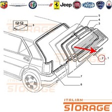 Painel de vidro traseiro Fiat Tipo Sport 16V IE novo original 5890311 comprar usado  Enviando para Brazil