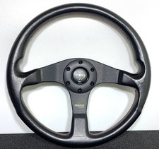 Volante de couro MOMO TUNER, 35mm de diâmetro, costura vermelha, buzina Bu #PC0FK2, usado comprar usado  Enviando para Brazil