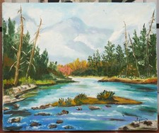 Tableau signé rivière d'occasion  Toulon-