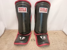 Caneleiras acolchoadas Title MMA Stand Up Youth preto e vermelho comprar usado  Enviando para Brazil