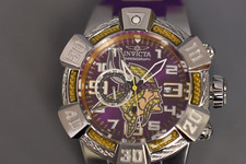Usado, Invicta NFL Minnesota Vikings relógio masculino mostrador roxo 35868 - Precisa de bateria comprar usado  Enviando para Brazil