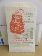 Usado, 1940's BOLSA COCA-COLA "LEVE JUNTO UMA CAIXA" comprar usado  Enviando para Brazil