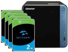 Serwer NAS QNAP TS-435Be 8 TB (4x2 TB) Seagate SkyHawk na sprzedaż  PL