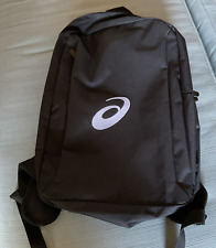 Mochila ASICS LOGO ADULTO LEVE PRETA POR AUTORIDADE PORTUÁRIA FECHOS COM ZÍPER, usado comprar usado  Enviando para Brazil