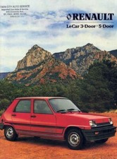 Catalogue brochure Renault 5 Le Car 1982 09/1981 USA comprar usado  Enviando para Brazil