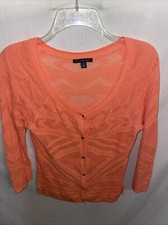 Camisa social feminina American Eagle Outfitters tamanho médio laranja festa sair comprar usado  Enviando para Brazil