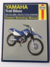 YAMAHA Trail Bikes PW,RT,TT-R,XT225/350 1981-2000 Manual de Oficina do Proprietário NOVO, usado comprar usado  Enviando para Brazil