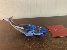 Baleines bleue cristal d'occasion  Baccarat