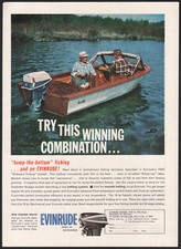 1962 Evinrude Motor de popa impressão anúncio 18 HP Fastwin, usado comprar usado  Enviando para Brazil