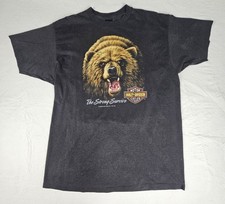 Camisa vintage anos 90 Harley Davidson emblema 3D Bear The Strong Survive 2XL EUA comprar usado  Enviando para Brazil