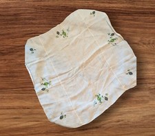 Toalha de mesa vintage bordada à mão linho floral grabbcire Estate quadrado, usado comprar usado  Enviando para Brazil