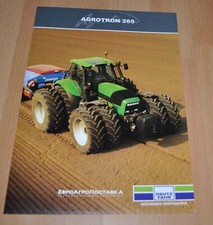 Deutz Fahr Agrotron 265 Ciągnik Broszura rolnicza Broszura Broszura na sprzedaż  PL
