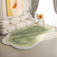Usado, Tapete de cabeceira imitação cashmere estilo creme em forma de tapete irregular leve luxo comprar usado  Enviando para Brazil