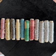 Fio de fio de fita cintilante metálico - Cores misturadas - Lote 11 carretéis YLI comprar usado Fio de fio de fita cintilante metálico - Cores misturadas - Lote 11 carretéis YLI comprar usado  Enviando para Brazil