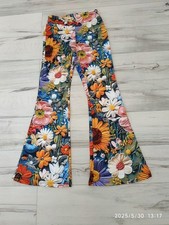 Schlaghose blumenmuster hohem gebraucht kaufen  Niederschönenfeld