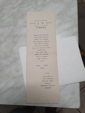 Antico menù 1925 usato  Genova