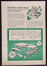 Picnic table extensions for sale  Diamond Point